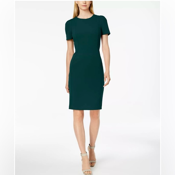 Calvin Klein Emerald Midi Dress - Picture 2 of 3